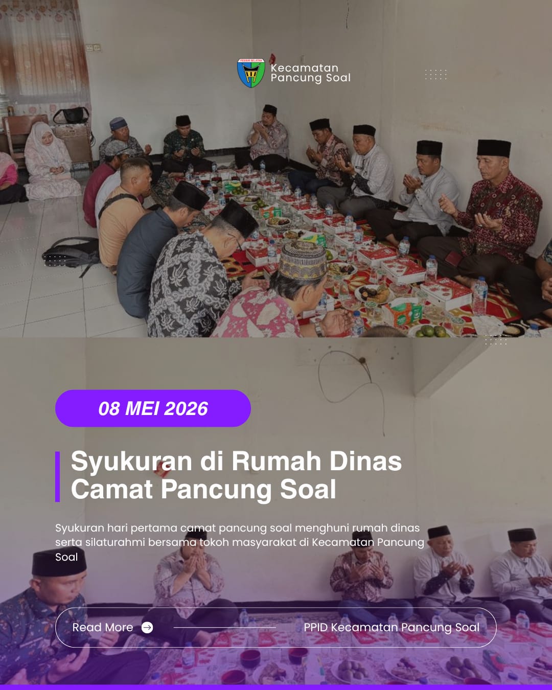 SYUKURAN DI RUMAH DINAS CAMAT PANCUNG SOAL